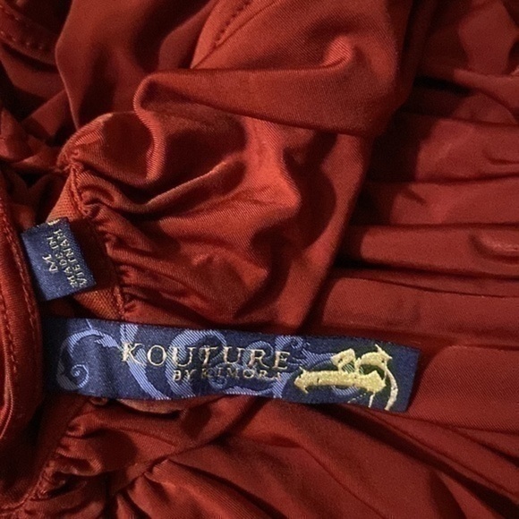 KOUTURE By Kimora Mini Cocktail Evening Dress Red Sleeveless Size Medium - Picture 8 of 12